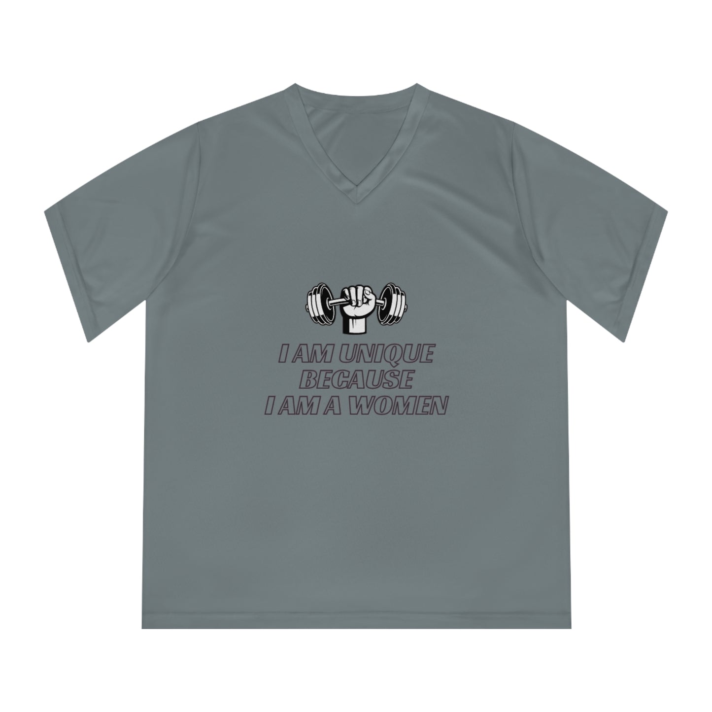 I am Unique Women's Performance V-Neck T-Shirt