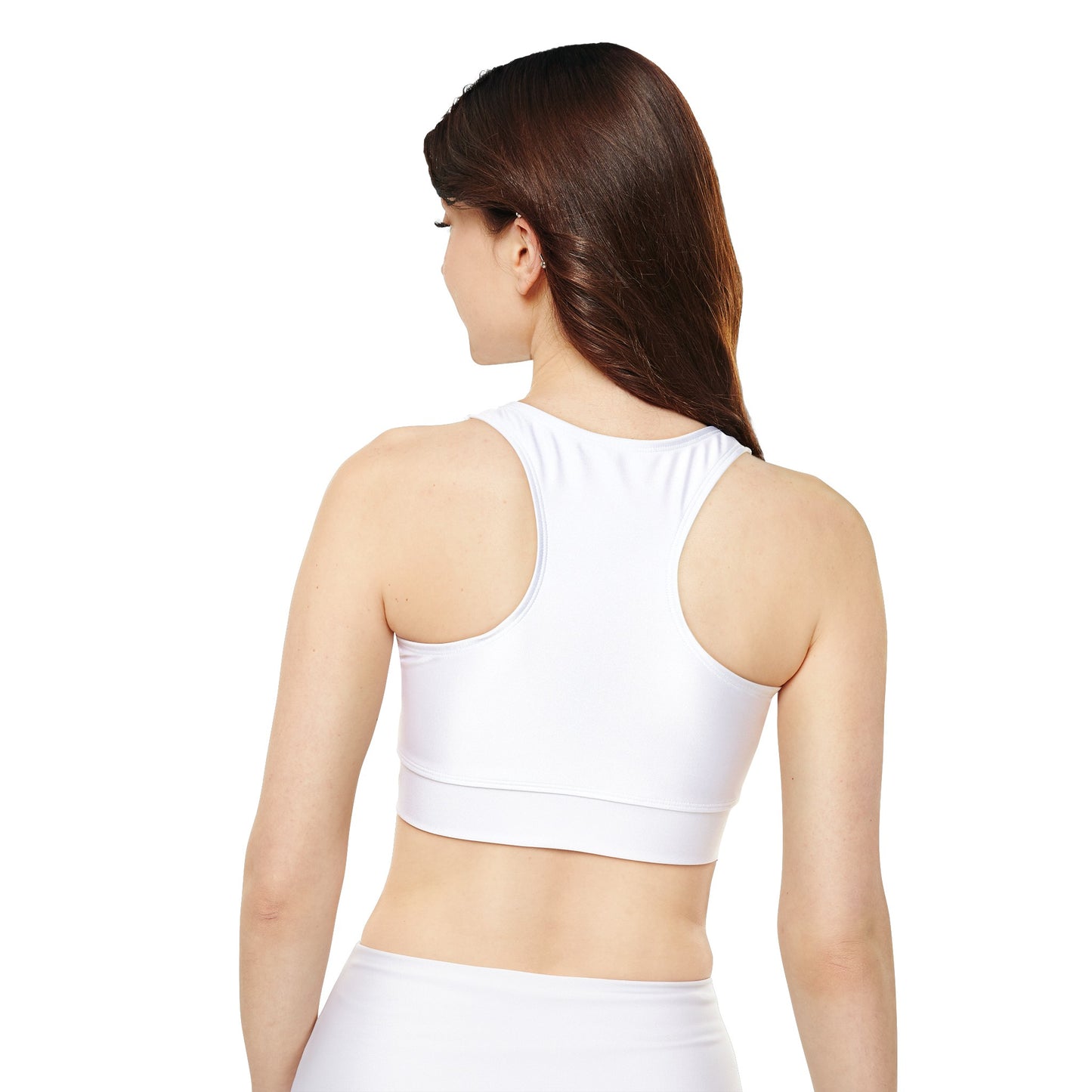 Ready for Leg DayFully Lined, Padded Sports Bra (AOP)