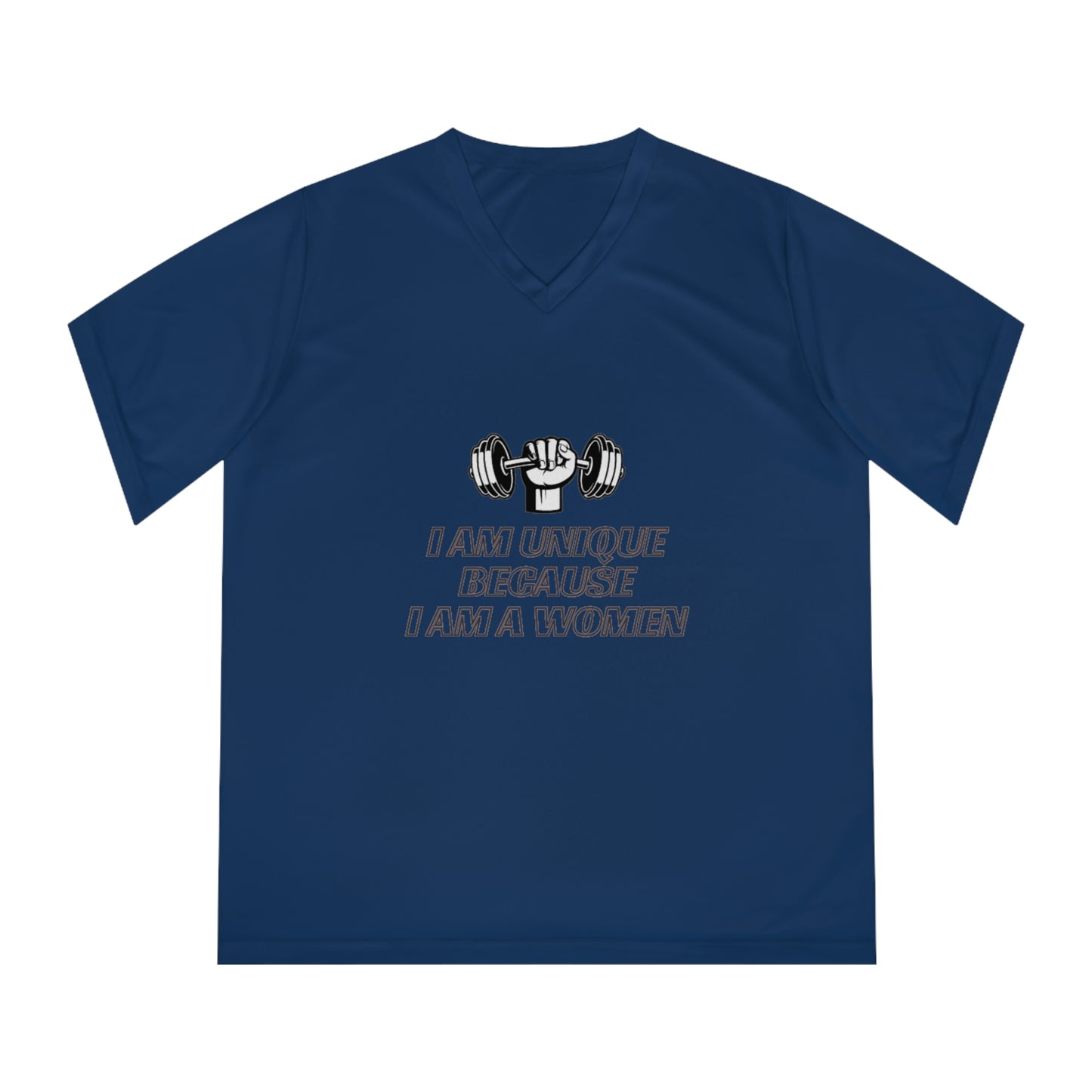 I am Unique Women's Performance V-Neck T-Shirt