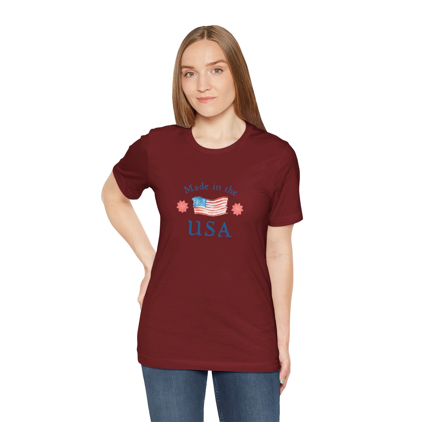 Made in the USA Unisex Jersey Short Sleeve Tee
