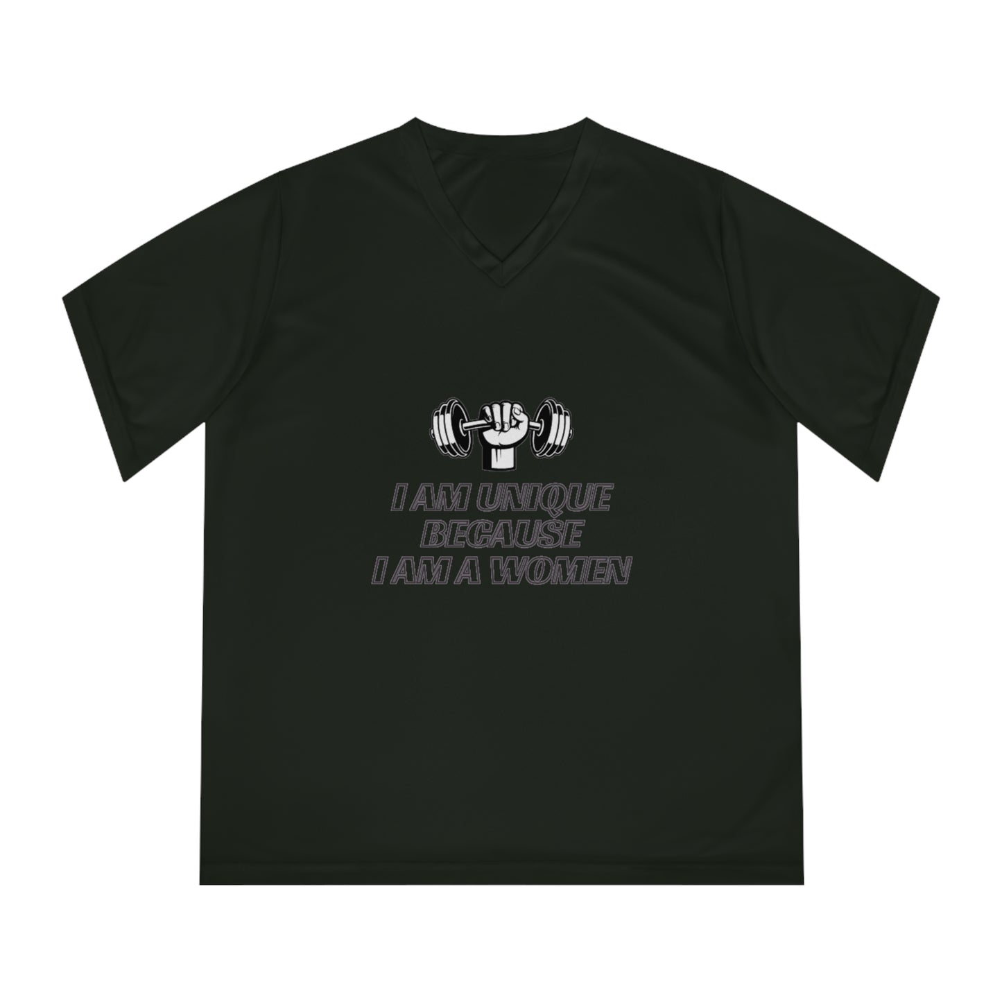 I am Unique Women's Performance V-Neck T-Shirt