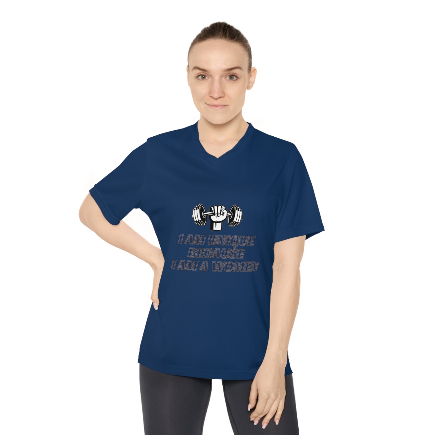 I am Unique Women's Performance V-Neck T-Shirt