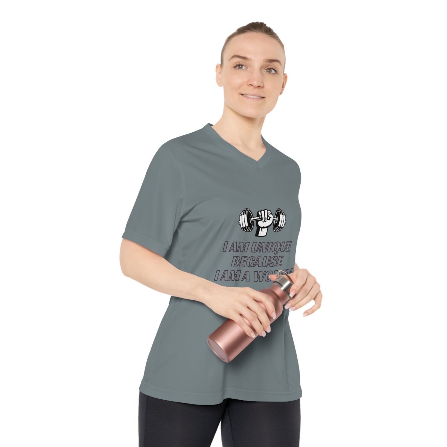 I am Unique Women's Performance V-Neck T-Shirt