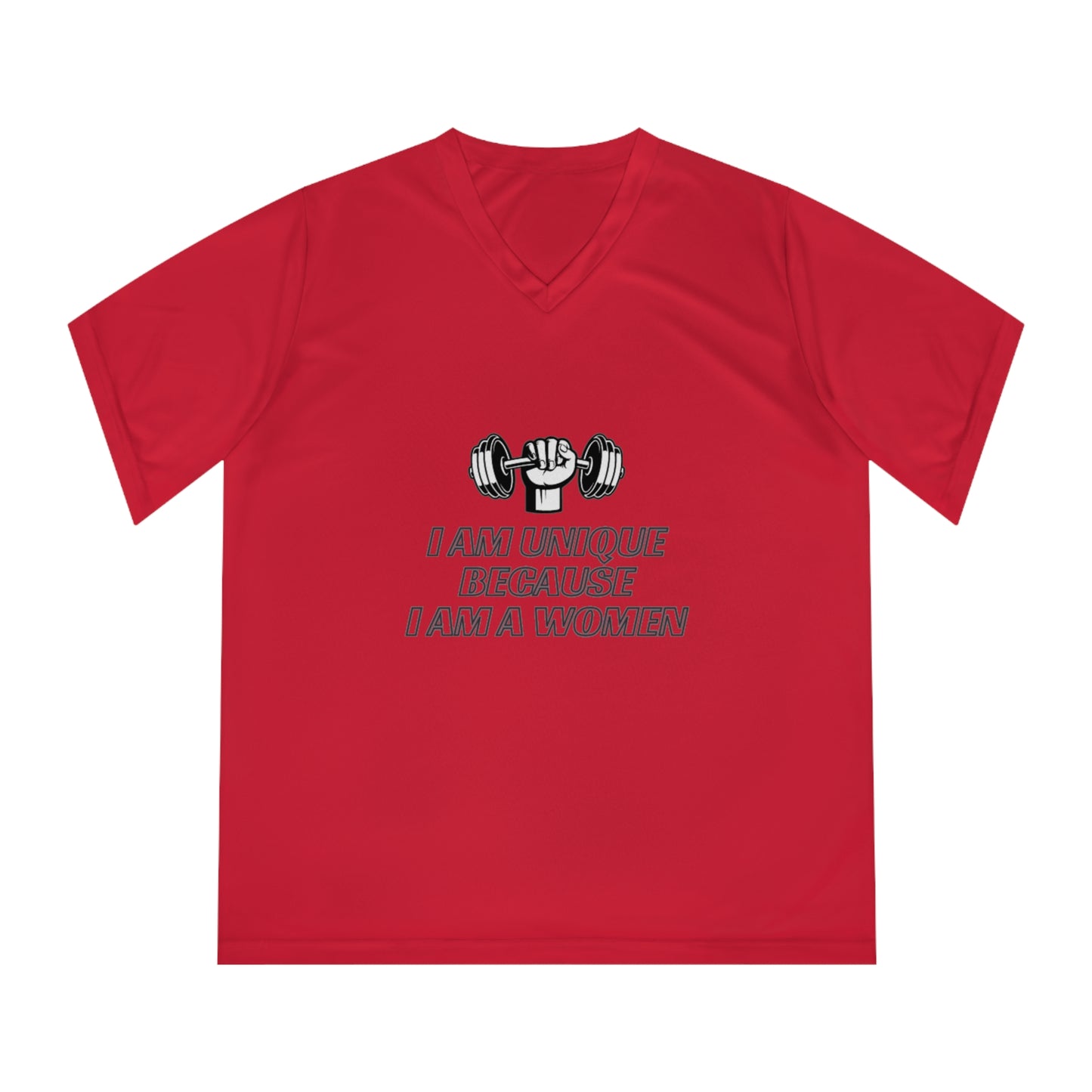 I am Unique Women's Performance V-Neck T-Shirt
