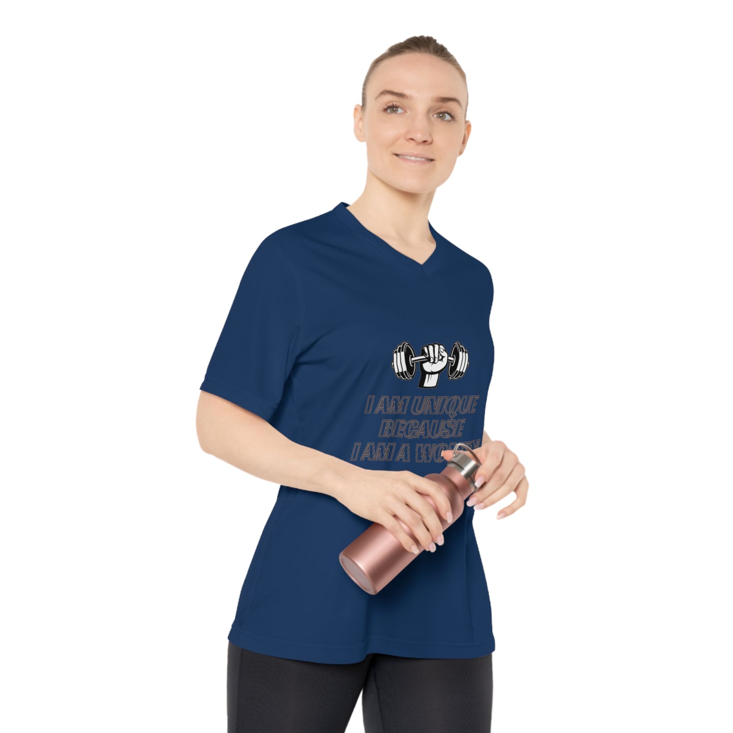 I am Unique Women's Performance V-Neck T-Shirt