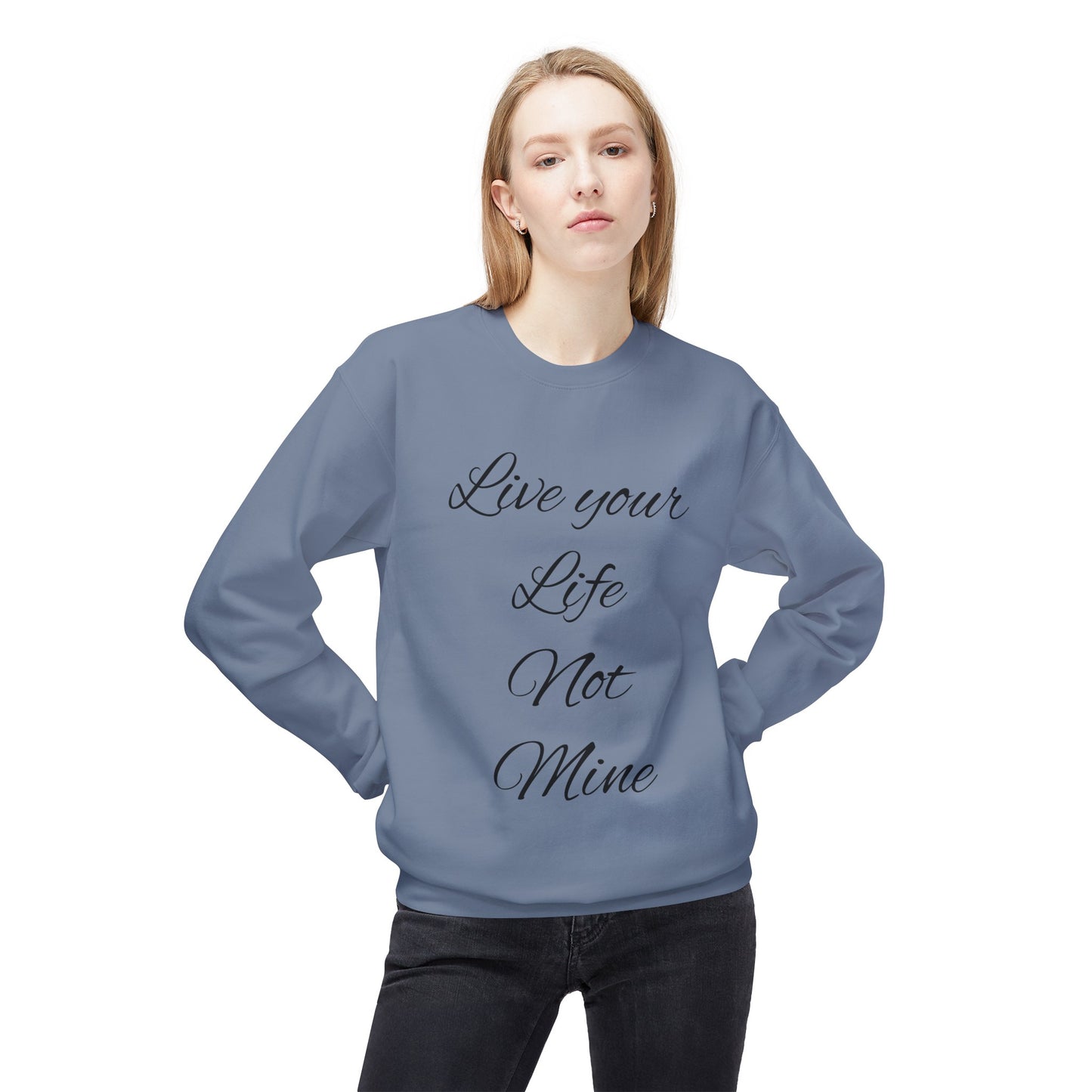 Live Your Life Unisex Midweight Softstyle Fleece Crewneck Sweatshirt