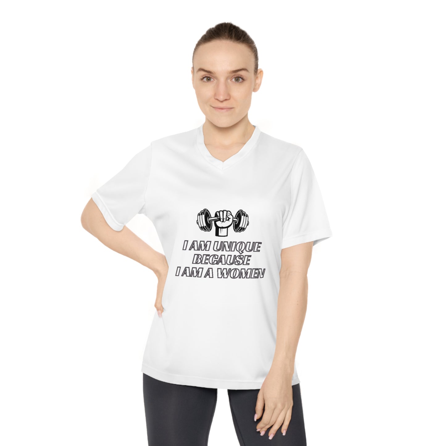 I am Unique Women's Performance V-Neck T-Shirt