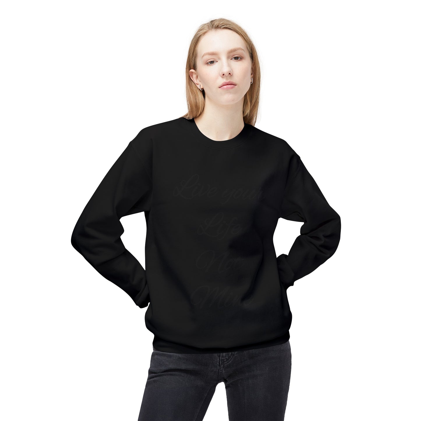 Live Your Life Unisex Midweight Softstyle Fleece Crewneck Sweatshirt