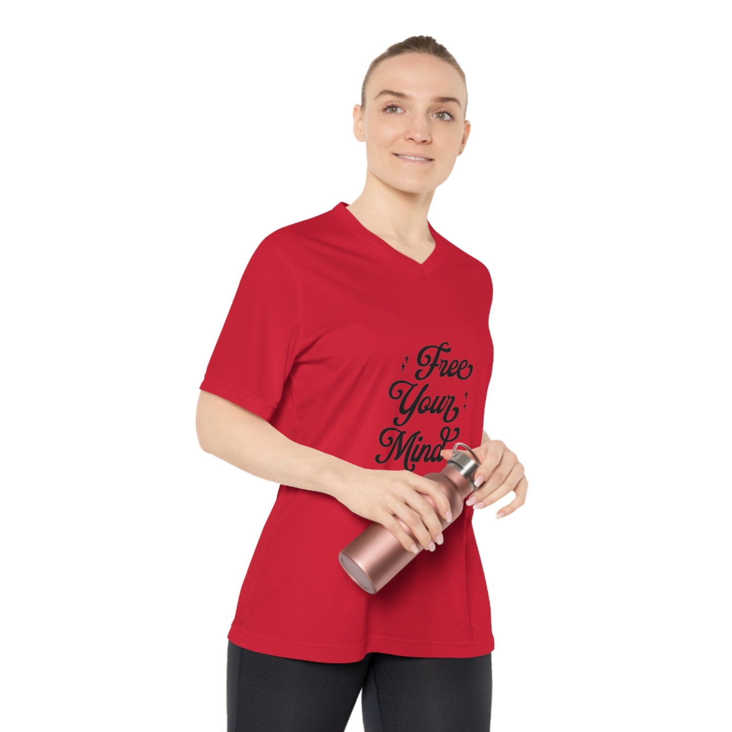 Free Your Mind Women's Performance V-Neck T-Shirt