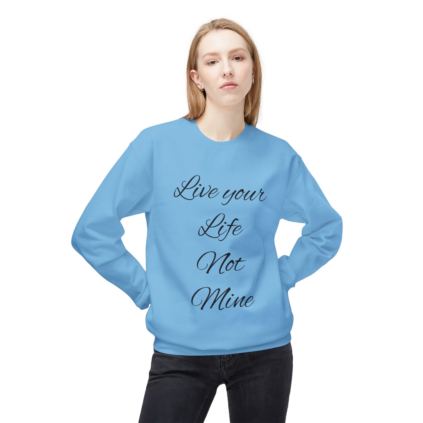 Live Your Life Unisex Midweight Softstyle Fleece Crewneck Sweatshirt