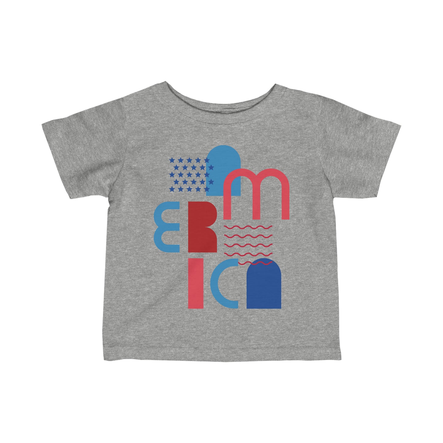 Infant Fine American 4th of July Jersey Tee