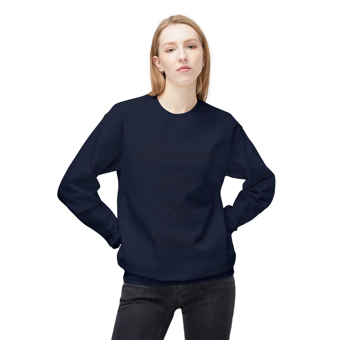 Live Your Life Unisex Midweight Softstyle Fleece Crewneck Sweatshirt